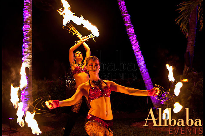 Fire Dancers: Moroccan Entertainment and Party Production by Alibaba Events