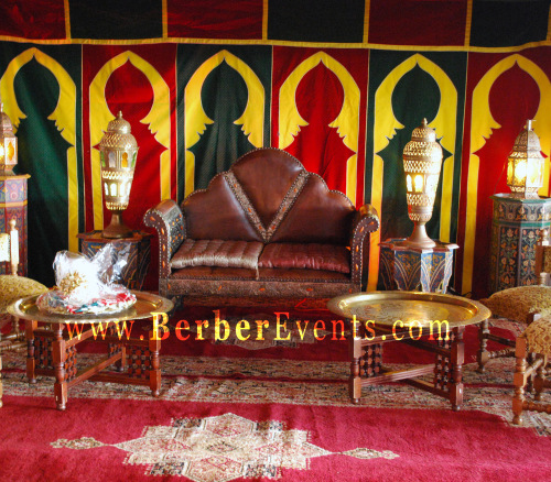 Henna Tent for a Moroccan Jewish Henna Wedding