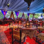 Moroccan Tent wedding lavishly furnished and decorated