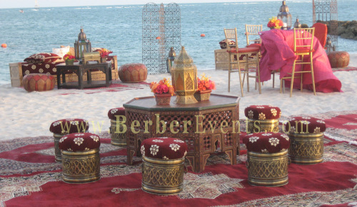 Moroccan Theme Wedding Beach Party