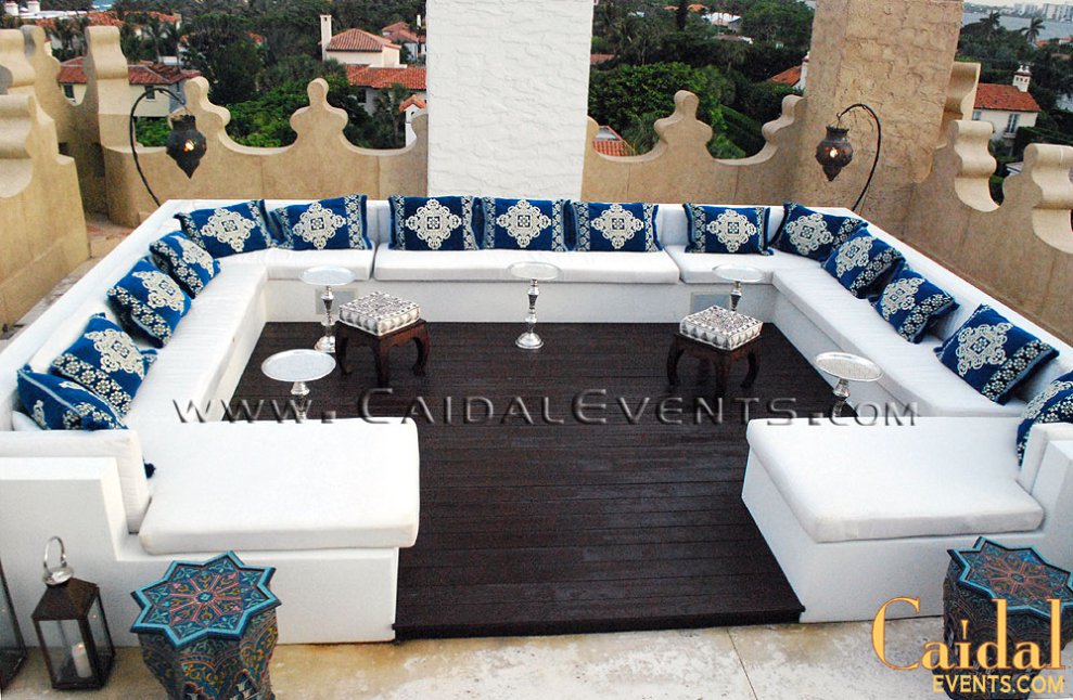 White Moroccan Roof Party, Palm Beach Island