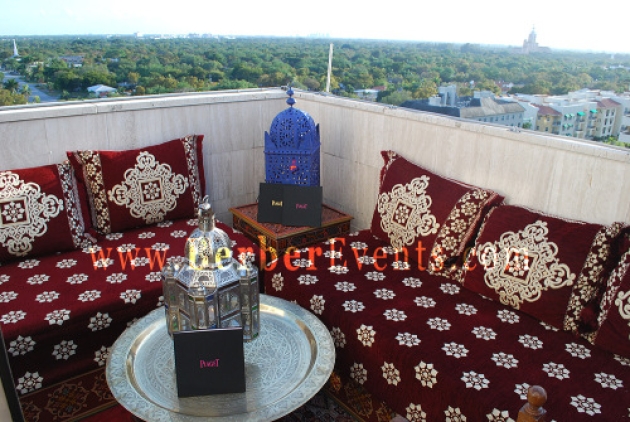 Roof Top Moroccan Corporate Theme Party in Coral Gables