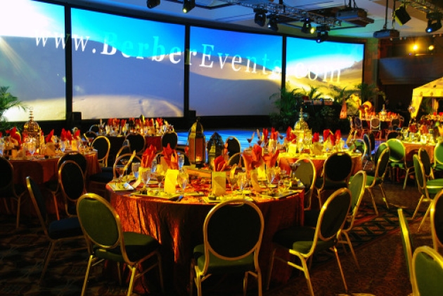 Corporate Events: Moroccan Themed Gala Dinner, 900 Guests, the Omni Hotel at CNN Center, Atlanta